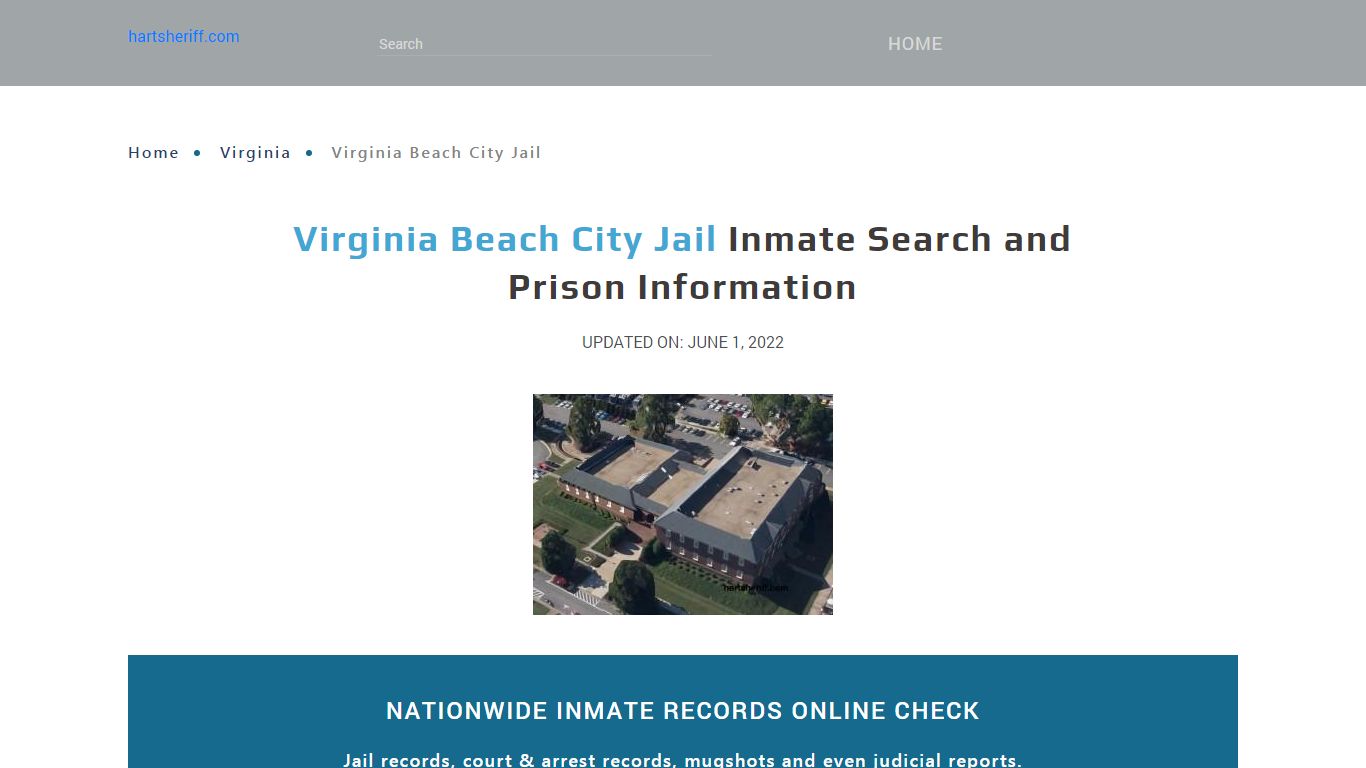 Virginia Beach City Jail Inmate Search and Prison Information
